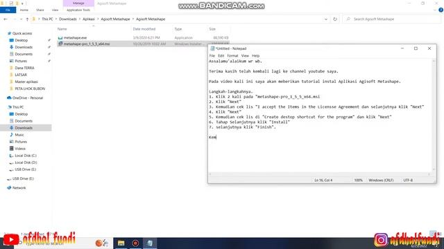 Tutorial Instal Software Agisoft Metashape смотреть онлайн
