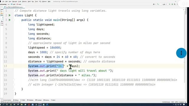 OOP: C3 P1 long and int primitive type number storage range смотреть онлайн