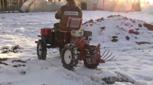 Адаптер заднеприводный  ам-7 в паре с мотоблоком Shtenli 1900. Обзор новинки, тест-драйв