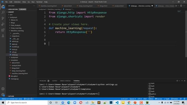 11. Django Bangla Tutorials | Create Template Folder and Rendering Template Files | Django for Web смотреть онлайн