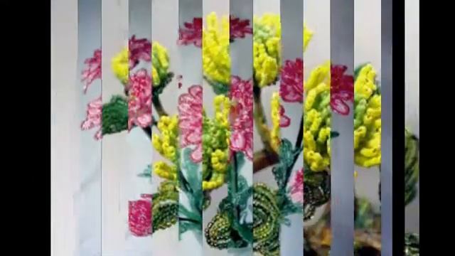 Поделки из бисера-Хризантемы из бисера смотреть онлайн