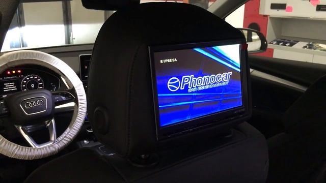 Audi Q5 2017 - Monitor poggiatesta Alpine смотреть онлайн