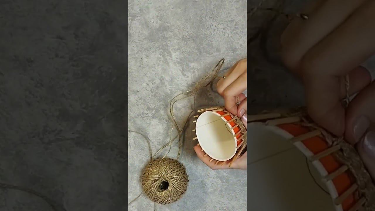 DIY A paper cup turned out to be a useful storage system смотреть онлайн