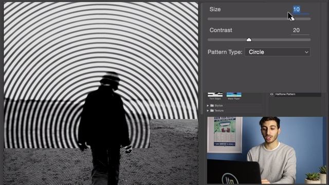 Photoshop Tutorial: How to use the Halftone Sketch Filter смотреть онлайн