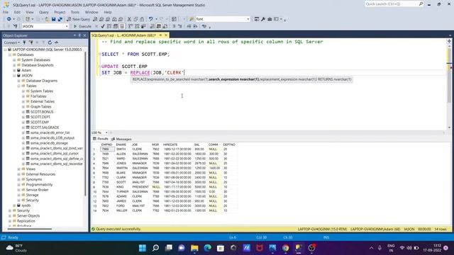How to replace specific string in SQL Server смотреть онлайн