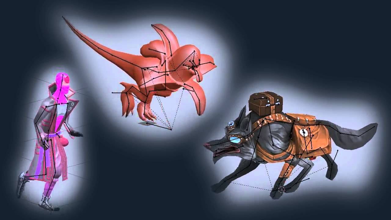 Анимация 3д-персонажей в Blender3d