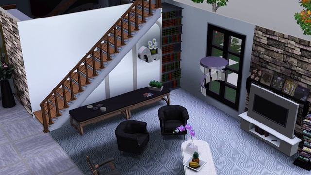 МОДНЫЙ ДОМ С ДЖАКУЗИ И БАРОМ | The Sims 3 смотреть онлайн