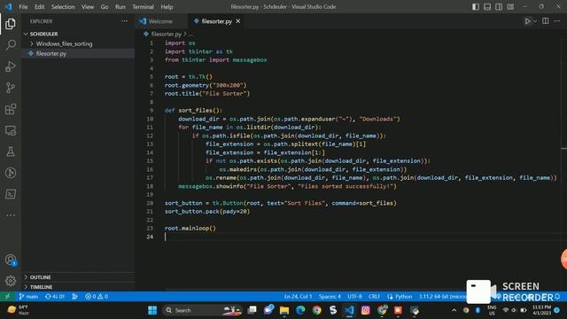 Discover How to Automatically Sort Windows Files with Python смотреть онлайн