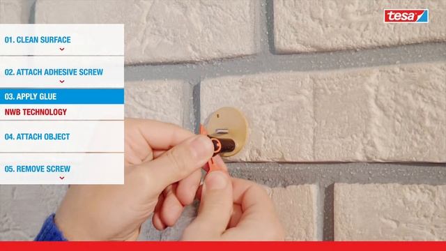 tesa® How To Use Adhesive Screw Round for Brick & Stone 10kg смотреть онлайн