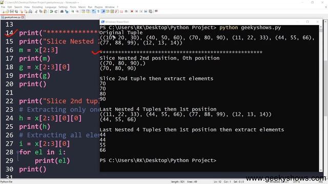 Slicing Nested Tuple in Python (Hindi) смотреть онлайн