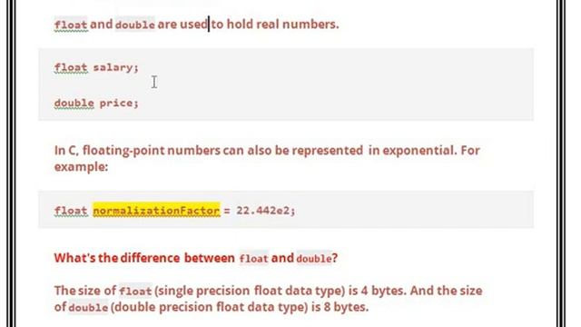 Learning C Programming || C Programming Data Types || For Beginners || #C108 смотреть онлайн