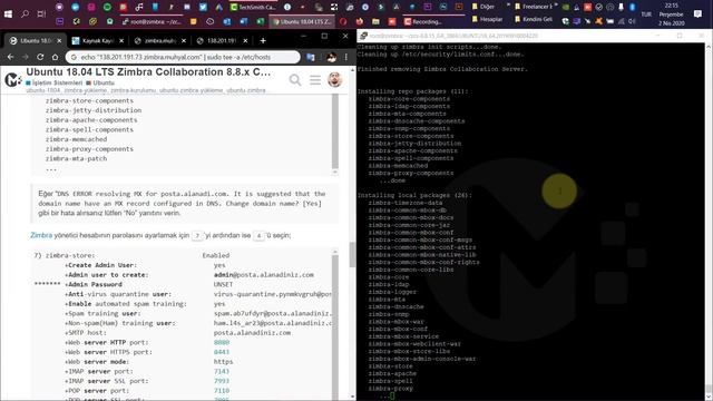 Ubuntu 18.04 LTS Zimbra Collaboration 8.8.x Community Edition Kurulumu #ExchangeAlternatifi смотреть онлайн