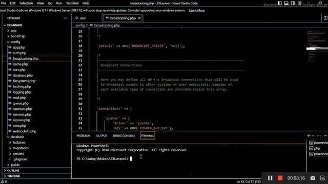 Install and use websocket in laravel 10 with php 8.0 and above смотреть онлайн