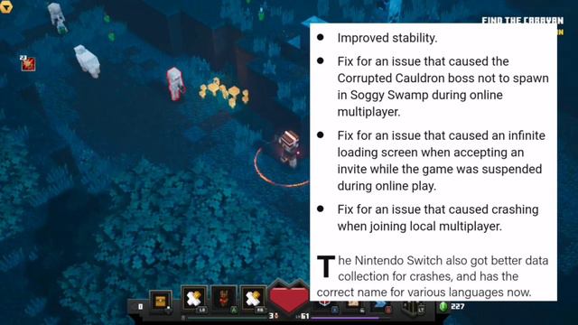 Bug Fix update 1.1.2.0 patch notes Review | MineCraft Dungeons смотреть онлайн