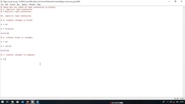 Day-4 || Python Tutorial in Hindi 2021|| python online course |Python Type Conversion || смотреть онлайн