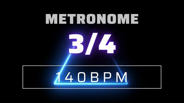 3/4 METRONOME 140 BPM △ смотреть онлайн