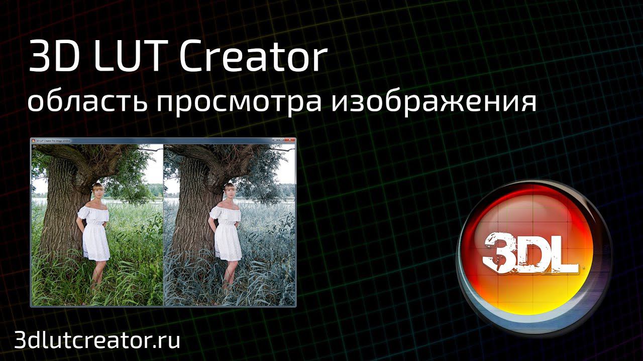Область просмотра изображения в 3D LUT Creator