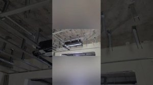 монтаж однопоточного кондиционера, кассетный врф система