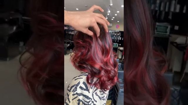 Red Balayage 2023 / Hairstyle By Danish #hair #hairstyle #hairtutorial #haircut