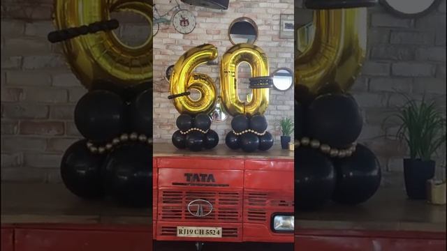 Композиция из воздушных шаров на 60 лет. Воздушные шары на день рождения! смотреть онлайн