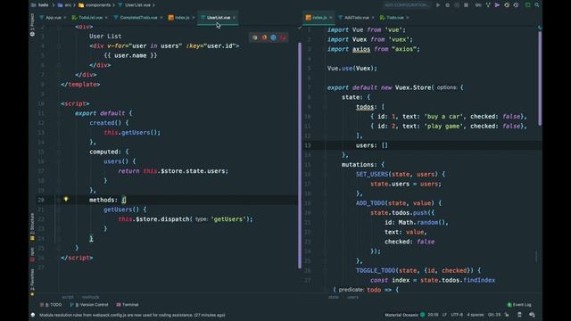 [뷰js 2 (vuejs 2) 기초 익히기 기본 강좌] 26 Vuex Getters & Map 헬퍼 смотреть онлайн