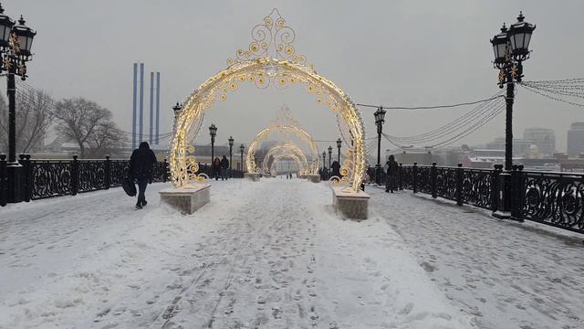 Будда любовь песня, Москва река, мост, зима смотреть онлайн