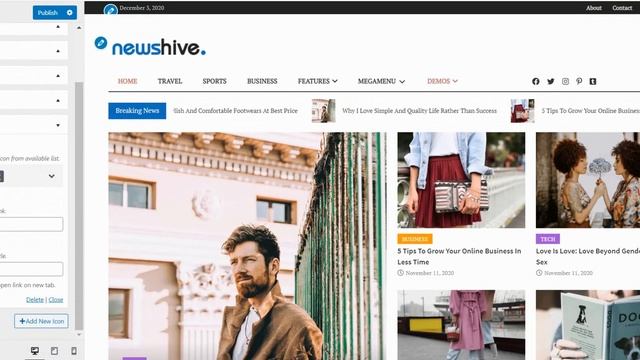 Newshive Page builder, lightweight Magazine/ News WordPress Theme - General Setting смотреть онлайн