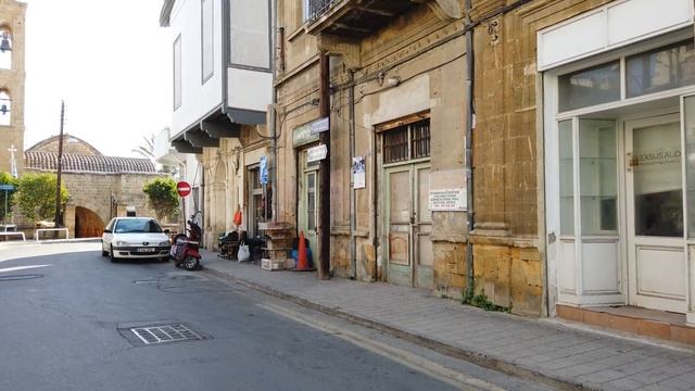 Nicosia, Cyprus Side Walking Tour 4k 60fps