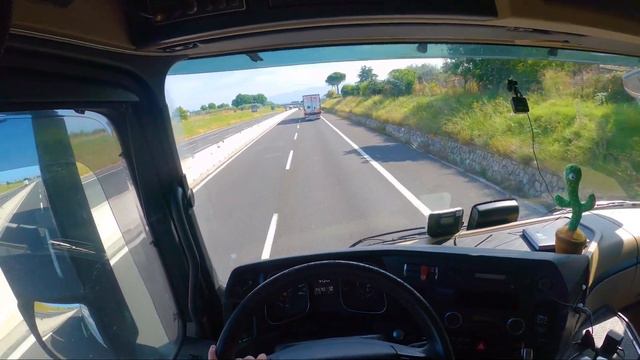 POV Truck Driving Mercedes Actros MP4 L Roma To Orte A1 L Italy ?? L Ep 11