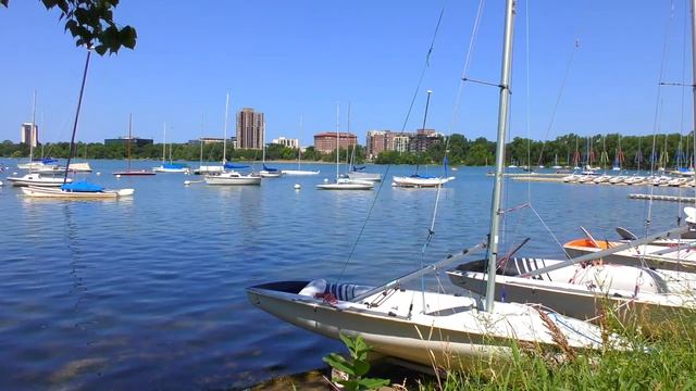 Красивое озеро и звуки США / Мирное видео для сна или учебы