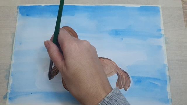 Марина Богданова, воспитатель Школы № 536. Рисуем моржа смотреть онлайн