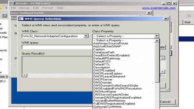 SYSINTERNALS: Using WMI with BGINFO to display only active IP Address смотреть онлайн