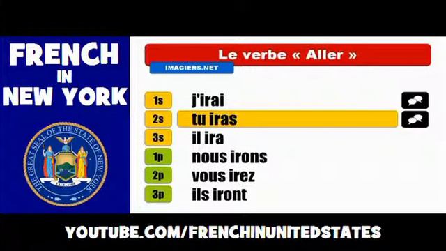 LEARN FRENCH IN NEW YORK = Aller - Indicatif Futur simple смотреть онлайн