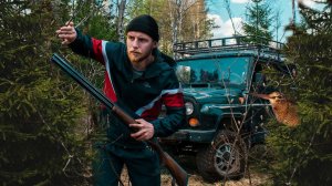 24 ЧАСА на УАЗе В ЛЕСУ | ОХОТА НА ВАЛЬДШНЕПА | ПОЛЯРНОЕ СИЯНИЕ | Приготовил вальдшнепа в казане