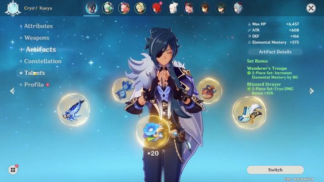 Kaeya with 1,100 Elemental Mastery | Genshin Impact смотреть онлайн