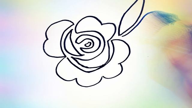 Как нарисовать красивый цветок! смотреть онлайн