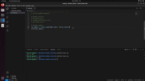 Random Choices in Python