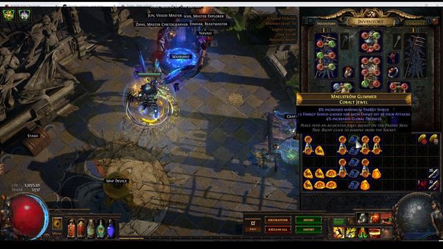 Path of Exile - Using cheap (Dense) fossils to craft jewels - Current as of Legion expansion смотреть онлайн