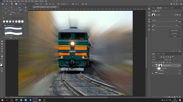 FILTER BLUR IN PHOTOSHOP: motion blur, radial blur, Gaussian blur. смотреть онлайн