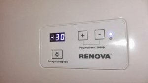 Морозильная камера RENOVA FC-160, быстрая заморозка, реальная температура внутри