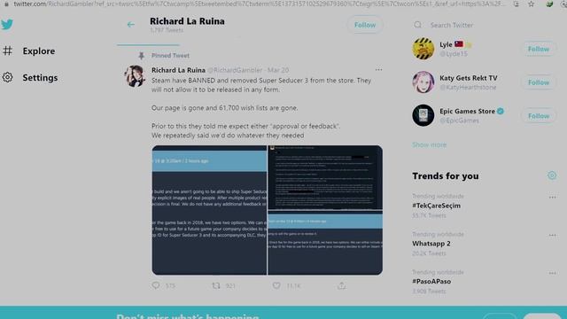 Super Seducer 3 BANNED from Steam Game maker says he doesn't know why смотреть онлайн