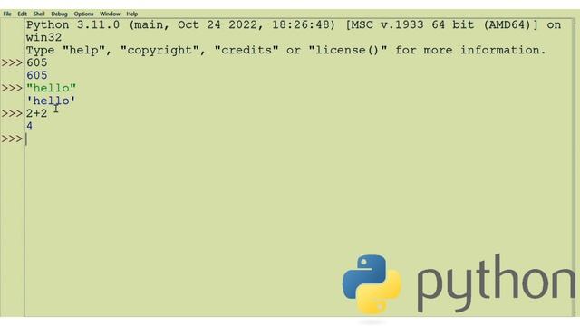 USING COMMANDS AT THE SHELL PROMPT(INTERACTIVE MODE) PYTHON PART-3 смотреть онлайн