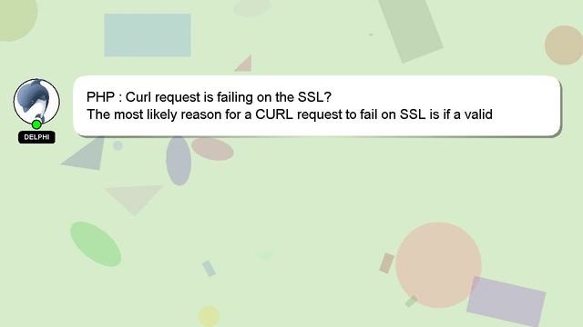 PHP : Curl request is failing on the SSL? смотреть онлайн