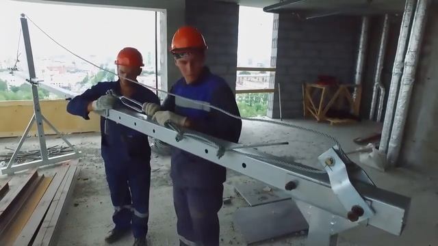 Монтаж/сборка фасадного подъемника (люльки)