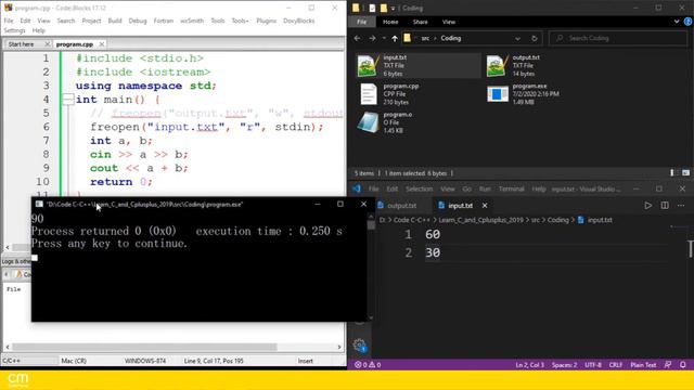 สอน C/C++ EP 31 | input & output in C++, file freopen, stream, cin, cout : CodeMeng смотреть онлайн