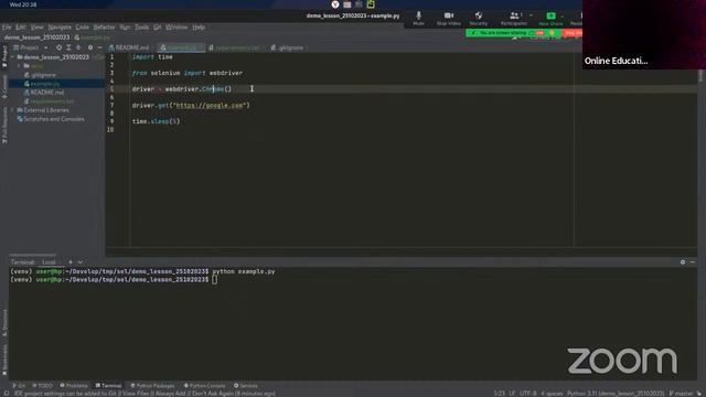 Введение в тестирование Web UI, Selenium WebDriver // Демо-занятие курса «Python QA Engineer» смотреть онлайн