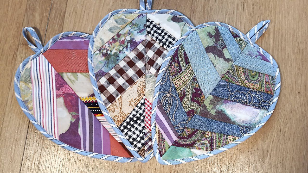 Как сшить прихватки - прихватка "ЛИСТИК" МАСТЕР КЛАСС смотреть онлайн