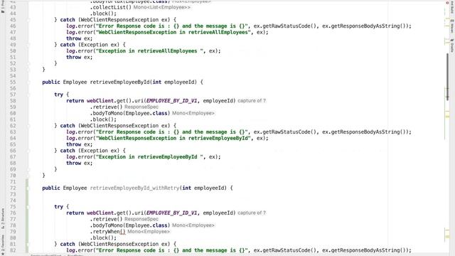 Spring Webclient : Lecture 3 - Retry Failed HTTP Calls using Spring WebClient смотреть онлайн