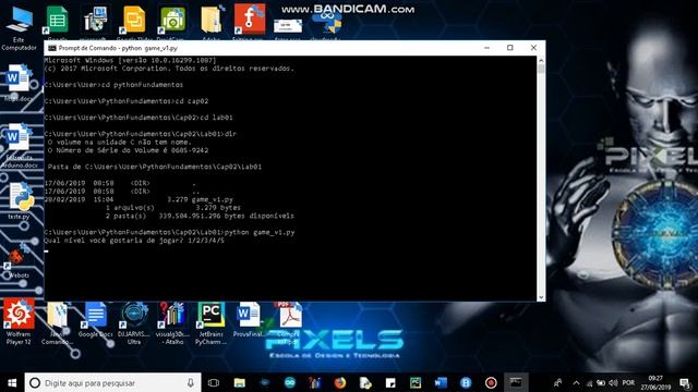 Jogo Ping Pong escrito em Python смотреть онлайн