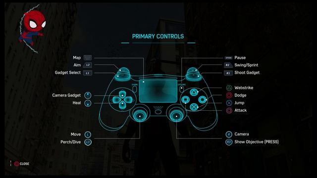 Marvel's Spider-Man - Dual Shock 4 Primary Controls Layout (Camera, Attack, Dodge etc) (2018) смотреть онлайн